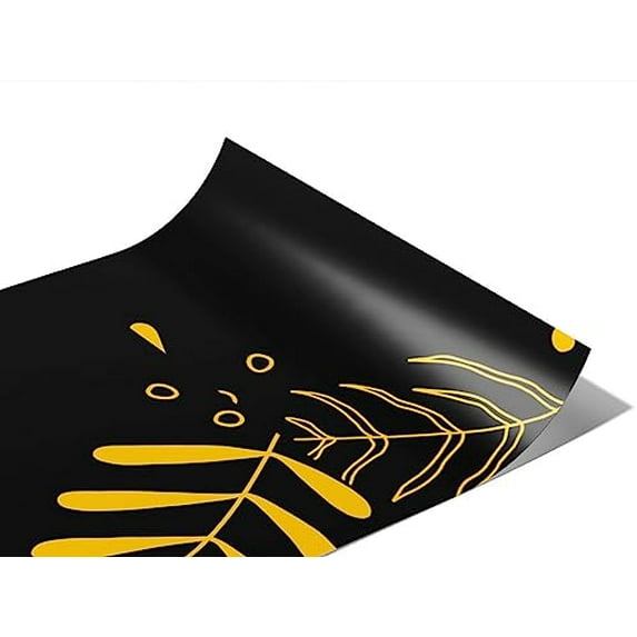 Rwraps Classic Floral Neon Fronds Gloss Vinyl Film Wrap 59in x 29ft Vinyl Vehicle Car Film Sheet