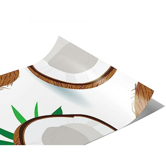 Rwraps Coconut Coconut Whites Matte Vinyl Film Wrap 59in x 9ft Vinyl Vehicle Car Film Sheet Roll