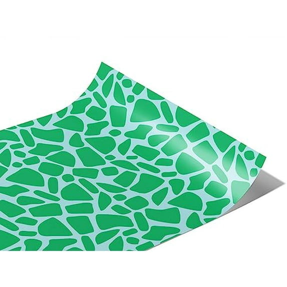 Rwraps Colorful Cobblestone Aquamarine Gloss Vinyl Film Wrap 59in x 16ft Vinyl Vehicle Car Film