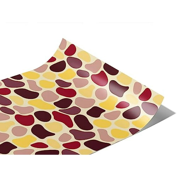 Rwraps Colorful Cobblestone Maroon Company Matte Vinyl Film Wrap 59in x 11ft Vinyl Vehicle Car Film
