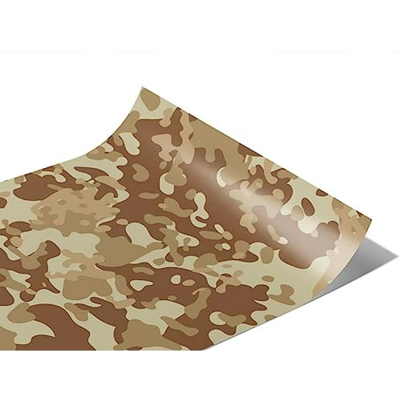 Rwraps Desert Camouflage Death Valley Gloss Vinyl Film Wrap 59in x 30ft Vinyl Vehicle Car Film Sheet