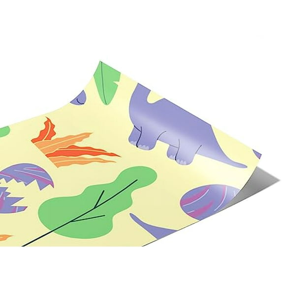 Rwraps Dinosaur Beatific Brontosaurs Gloss Vinyl Film Wrap 59in x 4ft Vinyl Vehicle Car Film Sheet