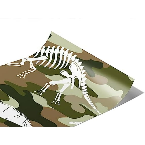 Rwraps Dinosaur Camo Dino Gloss Vinyl Film Wrap 59in x 16ft Vinyl Vehicle Car Film Sheet Roll