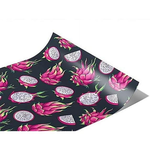 Rwraps Dragon Fruit Pitaya Passion Gloss Vinyl Film Wrap 59in x 26ft Vinyl Vehicle Car Film Sheet