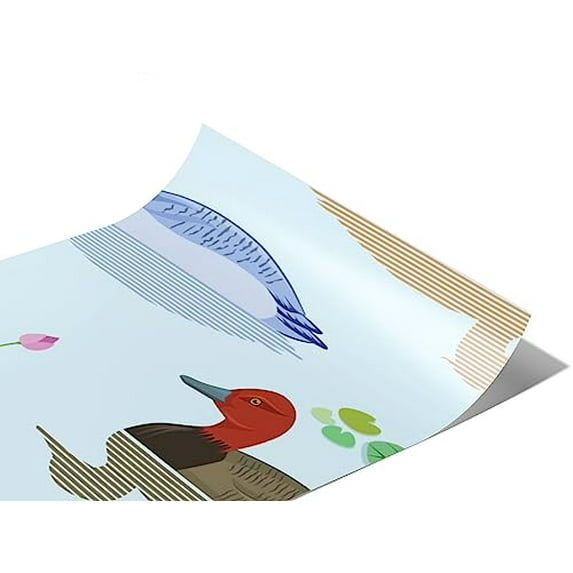 Rwraps Ducks Birds Mulling Mallards Matte Vinyl Film Wrap 59in x 9ft Vinyl Vehicle Car Film Sheet