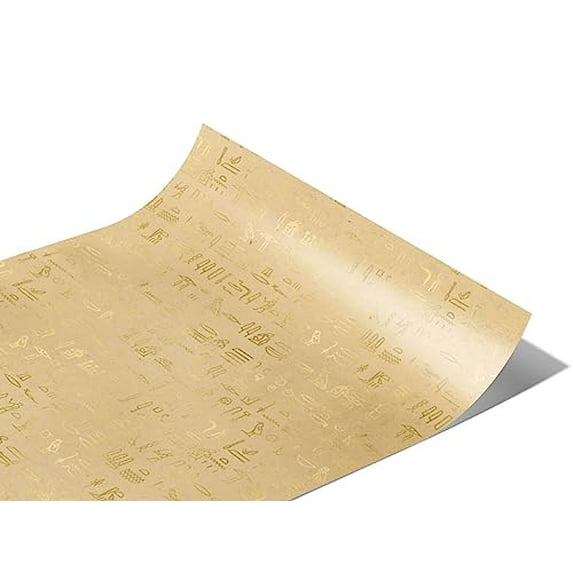 Rwraps Egyptian Parchment Hieroglyphs Matte Vinyl Film Wrap 59in x 21ft Vinyl Vehicle Car Film Sheet