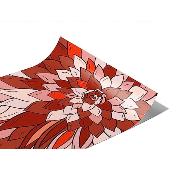 Rwraps Geometric Floral Demeters Sadness Gloss Vinyl Film Wrap 59in x 9ft Vinyl Vehicle Car Film
