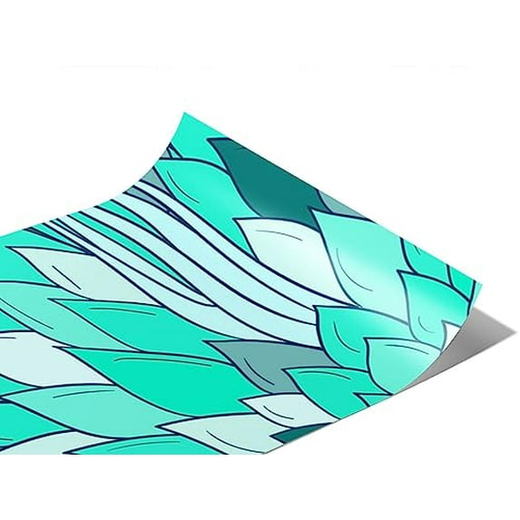 Rwraps Geometric Floral Father Neptune Matte Vinyl Film Wrap 59in x 11ft Vinyl Vehicle Car Film