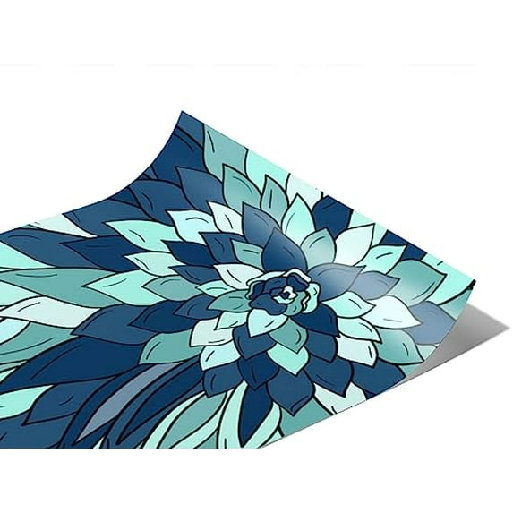 Rwraps Geometric Floral Lady Saso Matte Vinyl Film Wrap 59in x 19ft Vinyl Vehicle Car Film Sheet