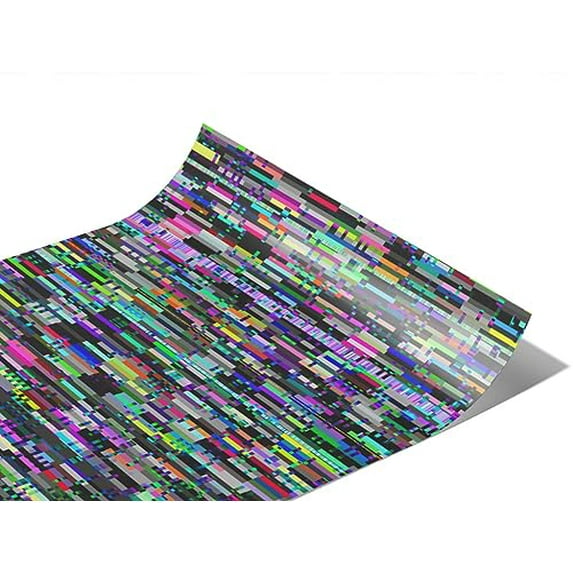Rwraps Glitch Technology Backup Needed Gloss Vinyl Film Wrap 59in x 19ft Vinyl Vehicle Car Film