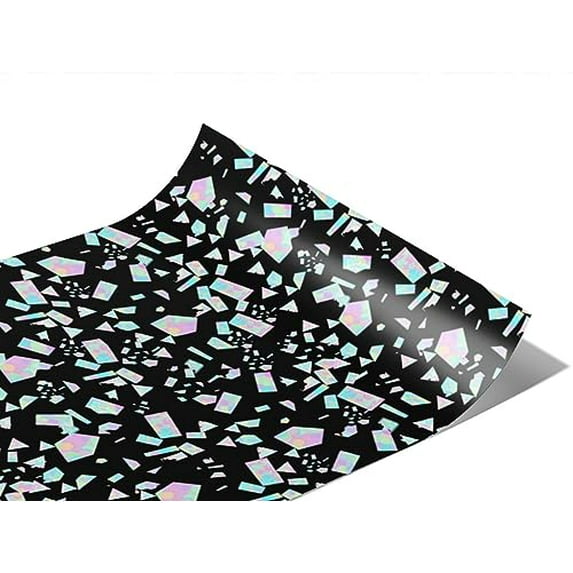 Rwraps Gothic Dark Prisms Matte Vinyl Film Wrap 59in x 23ft Vinyl Vehicle Car Film Sheet Roll