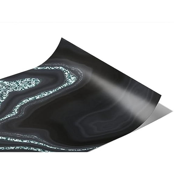 Rwraps Gray Agate Gemstone Rainy Days Gloss Vinyl Film Wrap 59in x 12ft Vinyl Vehicle Car Film Sheet