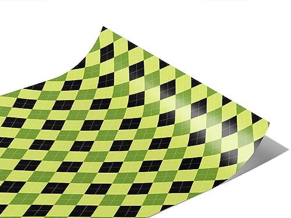 Dapper Wrapping Rwraps Green Argyle Dapper Envy Gloss Vinyl Film Wrap 59in x 19ft Vinyl ...