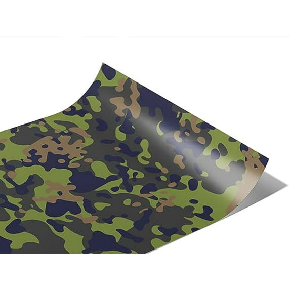 Rwraps Green Camouflage Olive Multicam Matte Vinyl Film Wrap 59in x 6in Vinyl Vehicle Car Film Sheet