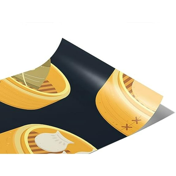 Rwraps Japanese Bun Steamer Gloss Vinyl Film Wrap 59in x 7ft Vinyl Vehicle Car Film Sheet Roll
