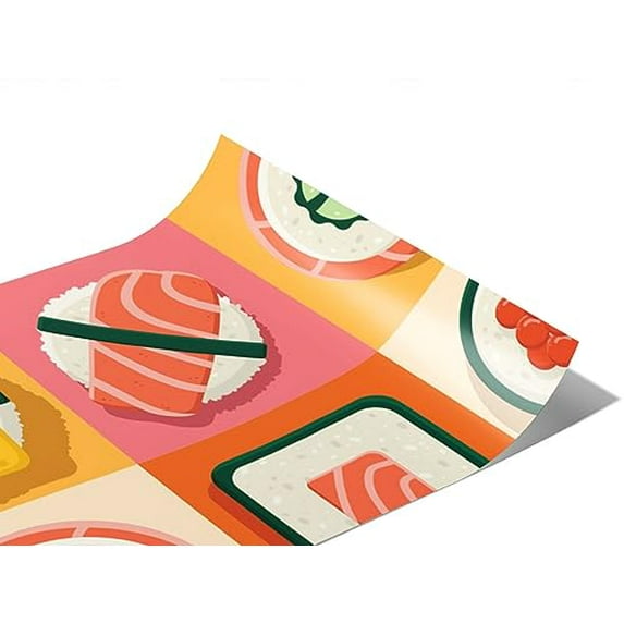 Rwraps Japanese Ikura Art Matte Vinyl Film Wrap 59in x 8ft Vinyl Vehicle Car Film Sheet Roll