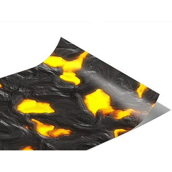 Rwraps Lava Magma Ocean Gloss Vinyl Film Wrap 59in x 10ft Vinyl Vehicle Car Film Sheet Roll