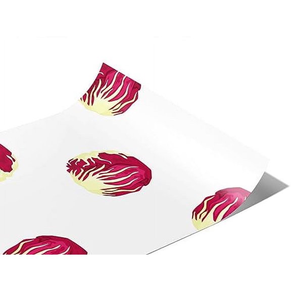 Rwraps Lettuce Vegetable Fiero Radicchio Gloss Vinyl Film Wrap 59in x 25ft Vinyl Vehicle Car Film
