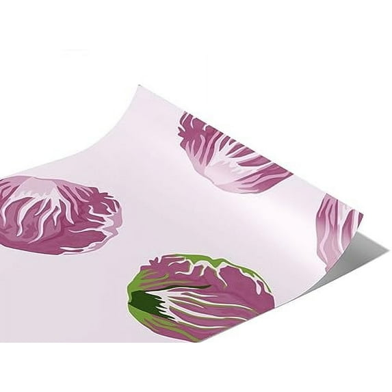 Rwraps Lettuce Vegetable Leonardo Radicchio Matte Vinyl Film Wrap 59in x 6in Vinyl Vehicle Car Film