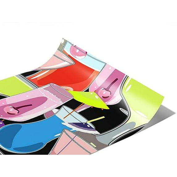 Rwraps Liquor Cabinet Aqua Vitae Gloss Vinyl Film Wrap 59in x 7ft Vinyl Vehicle Car Film Sheet Roll