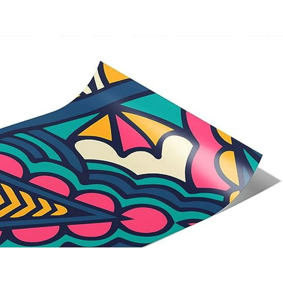 Rwraps Mandala Exuberant Skies Matte Vinyl Film Wrap 59in x 20ft Vinyl Vehicle Car Film Sheet Roll