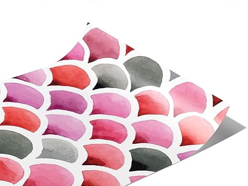 Rwraps Mermaid Coral Shells Matte Vinyl Film Wrap 59in x 19ft Vinyl ...