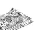 thumbnail image 1 of Rwraps Monochrome Abstract Pencil Skritches Matte Vinyl Film Wrap 59in x 6in Vinyl Vehicle Car Film, 1 of 9