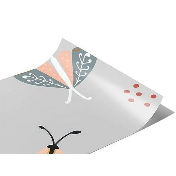 Rwraps Moth Daytime Dreams Gloss Vinyl Film Wrap 59in x 13ft Vinyl Vehicle Car Film Sheet Roll