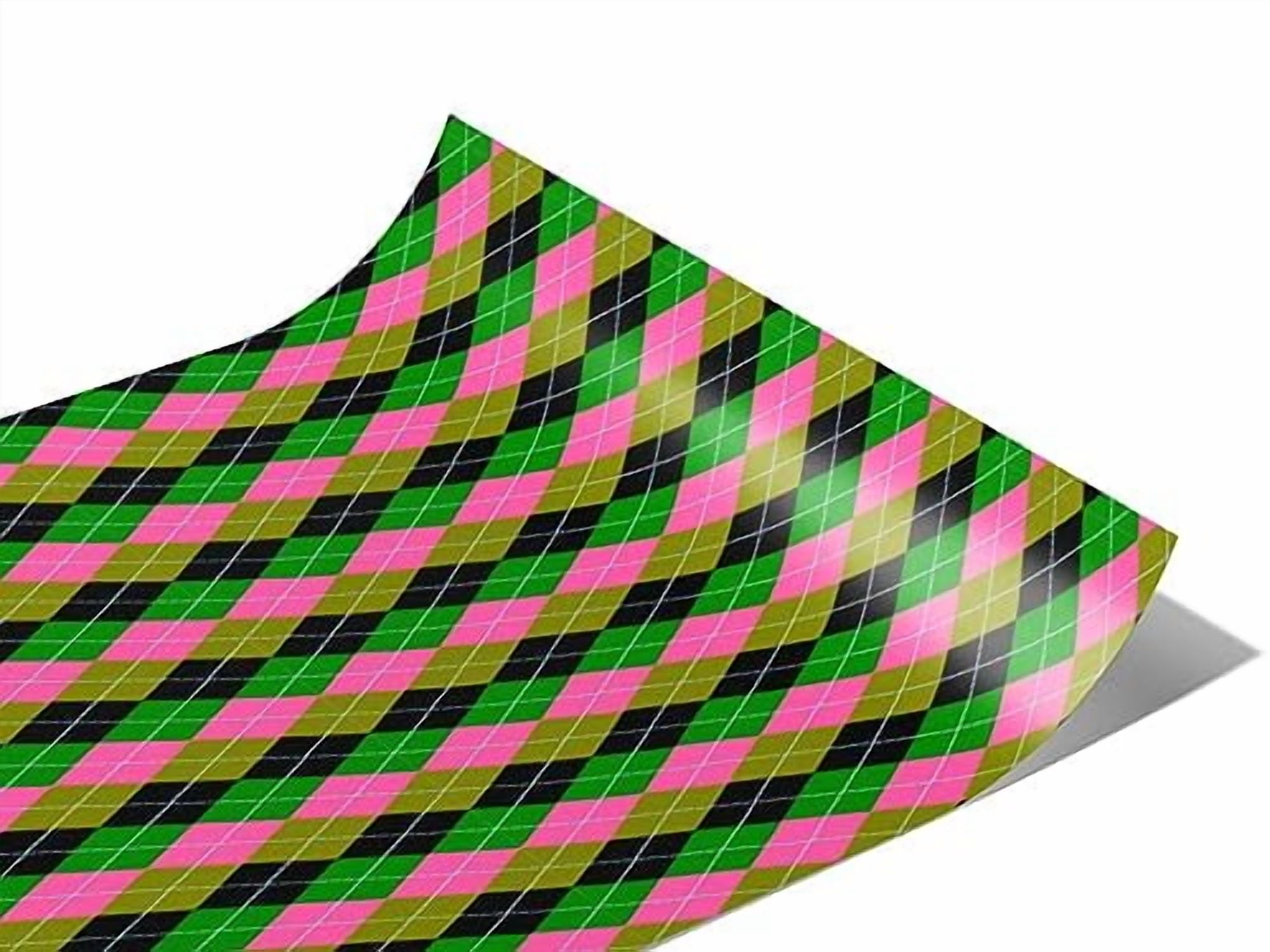 Rwraps Multicolored Argyle High Contrast Matte Vinyl Film Wrap 59in x Rwraps Multicolored Argyle High Contrast Matte Vinyl Film Wrap 59in x