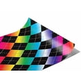 thumbnail image 1 of Rwraps Multicolored Argyle Rainbow Gradient Gloss Vinyl Film Wrap 59in x 25ft Vinyl Vehicle Car Film, 1 of 9