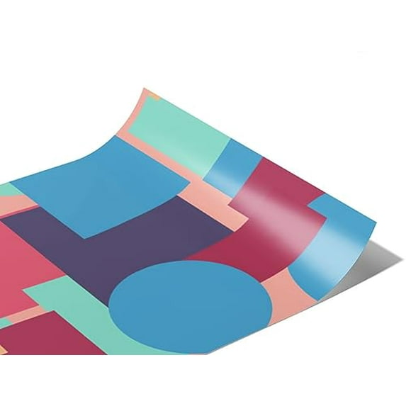 Rwraps Multicolored Mosaic Ragout Fantasy Matte Vinyl Film Wrap 59in x 29ft Vinyl Vehicle Car Film