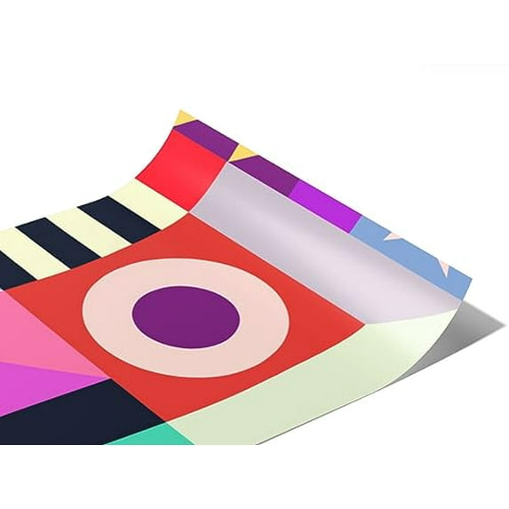 Rwraps Multicolored Mosaic Rummage Sale Matte Vinyl Film Wrap 59in x 29ft Vinyl Vehicle Car Film