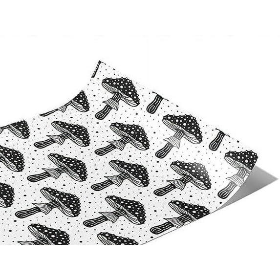 Rwraps Mushroom Black Mucismol Matte Vinyl Film Wrap 59in x 2ft Vinyl Vehicle Car Film Sheet Roll