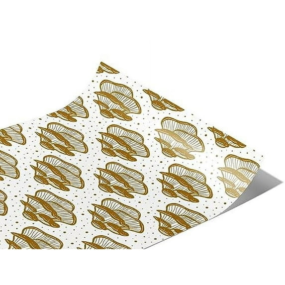 Rwraps Mushroom Golden Pleurotaceae Matte Vinyl Film Wrap 59in x 17ft Vinyl Vehicle Car Film Sheet
