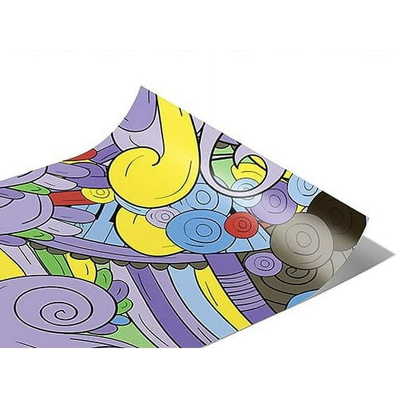 Rwraps Music Lavender Chords Gloss Vinyl Film Wrap 59in x 5ft Vinyl Vehicle Car Film Sheet Roll