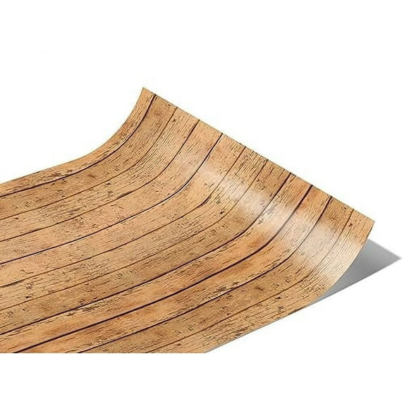 Rwraps Natural Vertical Wood Plank Forest Stain Gloss Vinyl Film Wrap 59in x 25ft Vinyl Vehicle Car