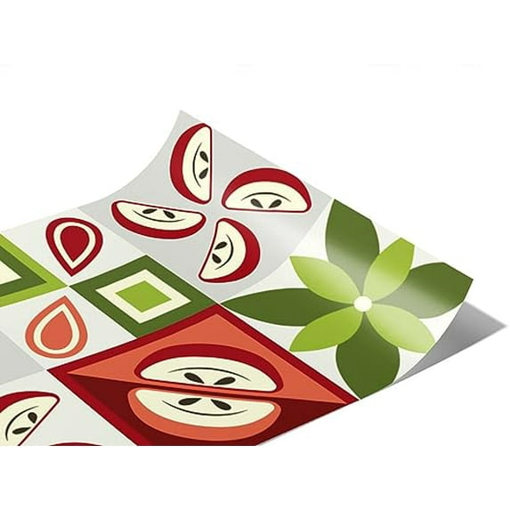 Rwraps Novelty Mosaic Apple A Night Matte Vinyl Film Wrap 59in x 6in Vinyl Vehicle Car Film Sheet