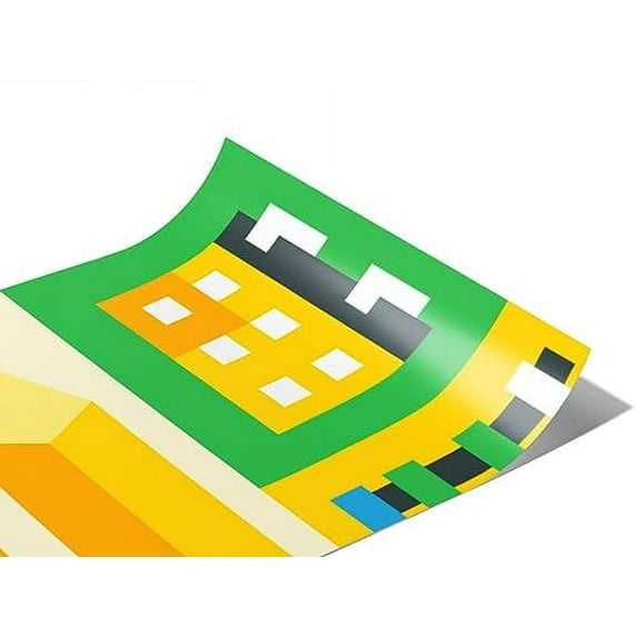 Rwraps Novelty Mosaic Blinded with Science Gloss Vinyl Film Wrap 59in x 5ft Vinyl Vehicle Car Film