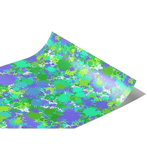 Rwraps Paint Splatter Beat Boy Matte Vinyl Film Wrap 59in x 6in Vinyl Vehicle Car Film Sheet Roll