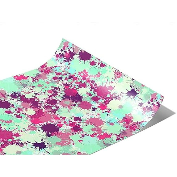 Rwraps Paint Splatter New Pleasure Gloss Vinyl Film Wrap 59in x 22ft Vinyl Vehicle Car Film Sheet