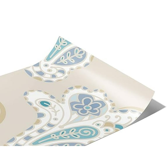 Rwraps Paisley Total Whiteout Matte Vinyl Film Wrap 59in x 9ft Vinyl Vehicle Car Film Sheet Roll