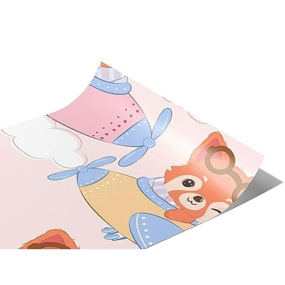 Rwraps Panda Cute Aviators Gloss Vinyl Film Wrap 59in x 14ft Vinyl Vehicle Car Film Sheet Roll