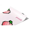 thumbnail image 1 of Rwraps Peach 8-Bit Bites Gloss Vinyl Film Wrap 59in x 13ft Vinyl Vehicle Car Film Sheet Roll, 1 of 9