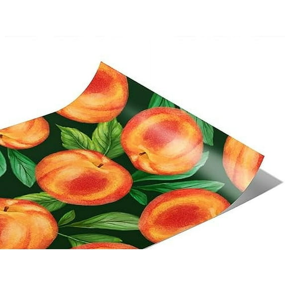 Rwraps Peach Black Peachy Keen Gloss Vinyl Film Wrap 59in x 16ft Vinyl Vehicle Car Film Sheet Roll