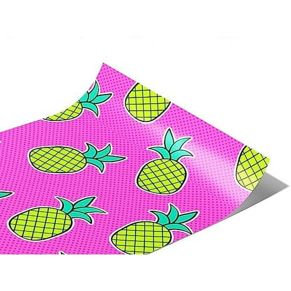 Rwraps Pineapple Poppin Pine Matte Vinyl Film Wrap 59in x 18ft Vinyl Vehicle Car Film Sheet Roll
