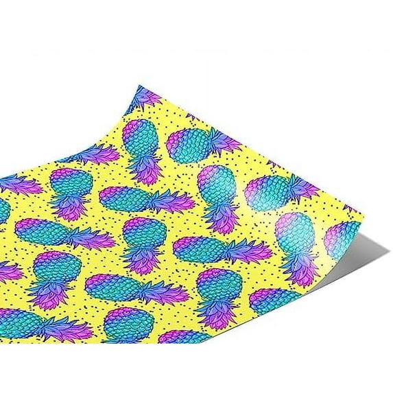 Rwraps Pineapple Spanish Jewels Matte Vinyl Film Wrap 59in x 3ft Vinyl Vehicle Car Film Sheet Roll