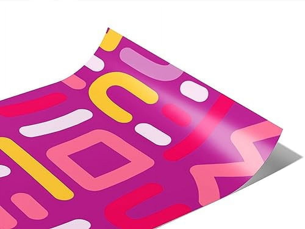 Sticker Film Pink Rwraps Pink Abstract Armor Love Gloss Vinyl Film Wrap 59in x 6ft Vinyl ...