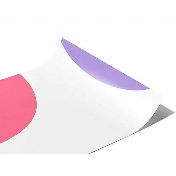 Rwraps Pink Abstract Beach Ballroom Gloss Vinyl Film Wrap 59in x 12ft Vinyl Vehicle Car Film Sheet