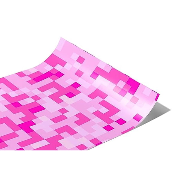 Rwraps Pink Pixel Red Purple Gloss Vinyl Film Wrap 59in x 21ft Vinyl ...