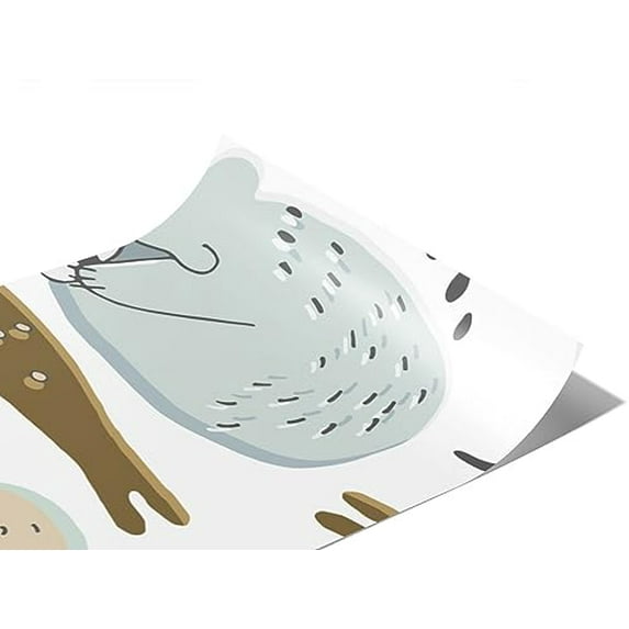 Rwraps Polar Bear Predators Prey Gloss Vinyl Film Wrap 59in x 4ft Vinyl Vehicle Car Film Sheet Roll